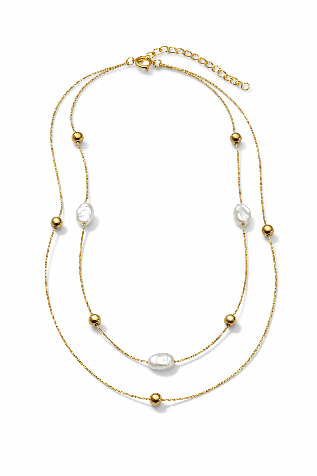 Pearl Aura Double Layer Necklace MYMNL0002