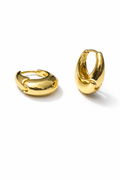 Gold Chunky Hoop Earrings for Women MYMER0009