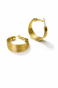 Golden Layered Hoop Earrings for Women MYMER0011