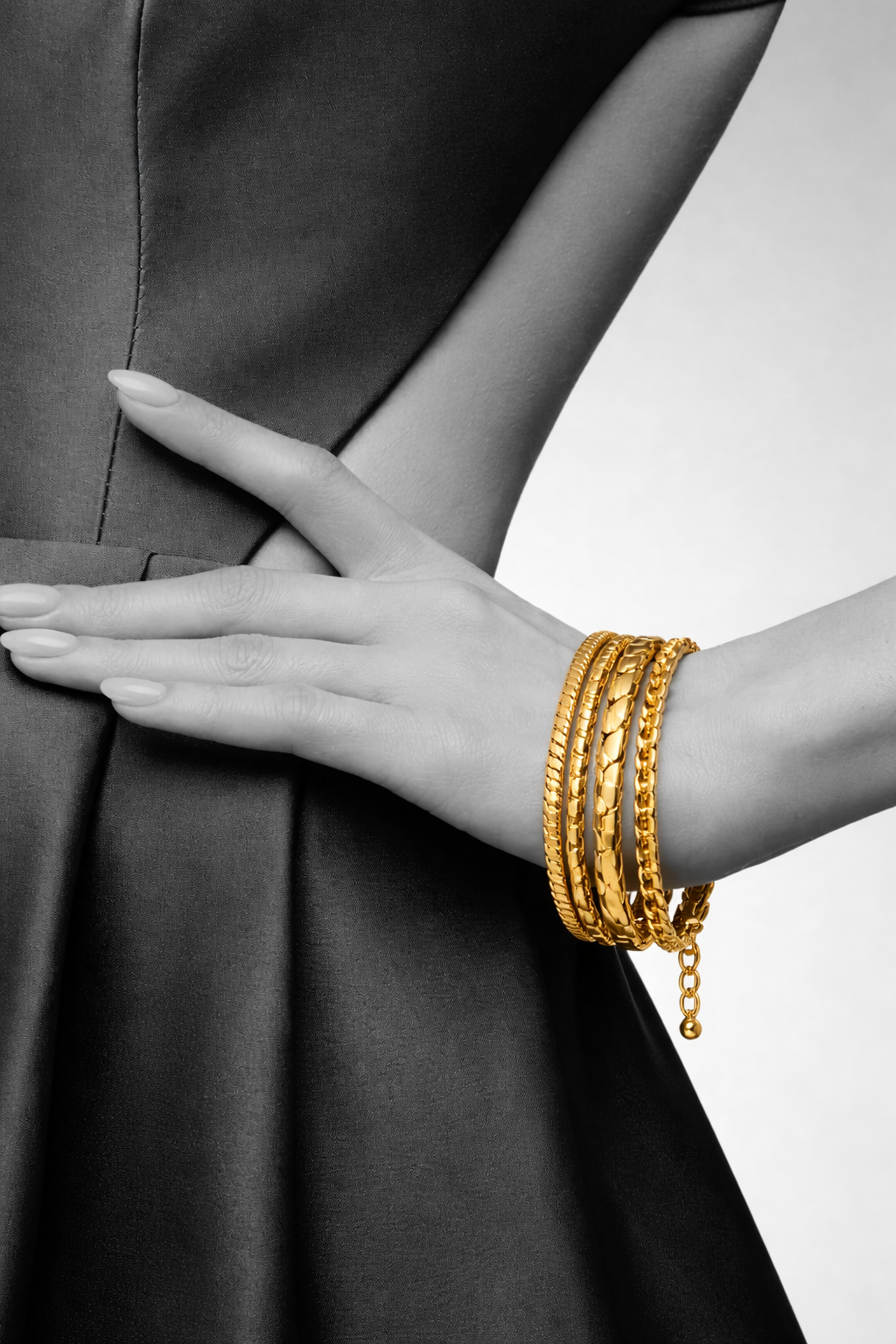 Four Layered Gold Bracelet MYMBL0004