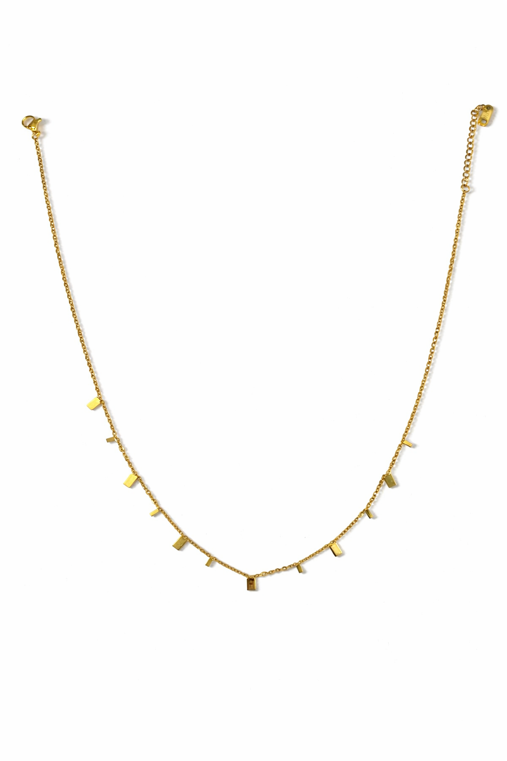 Gold Bar Charm Necklace for Women MYMNL0007