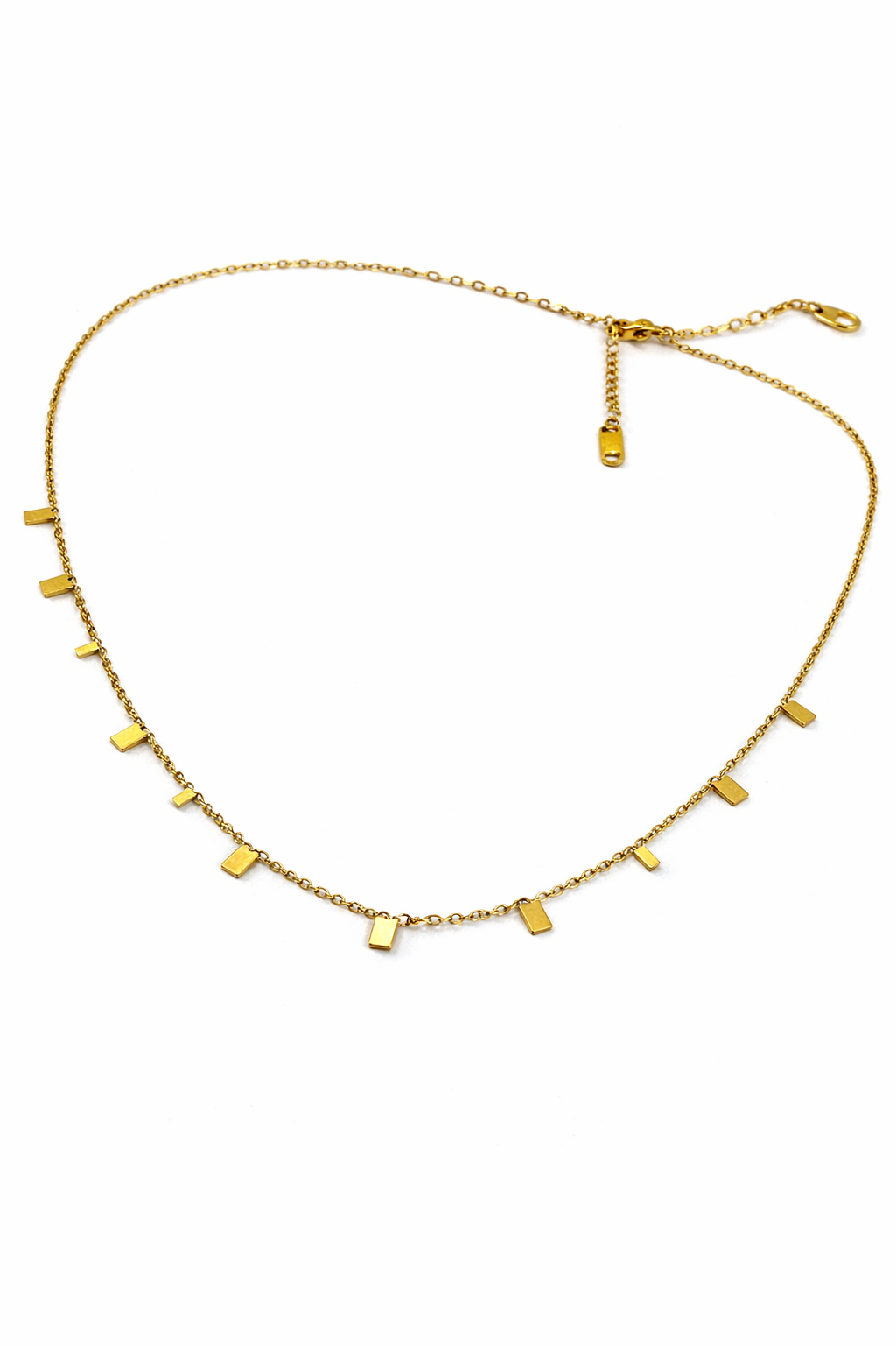 Gold Bar Charm Necklace for Women MYMNL0007