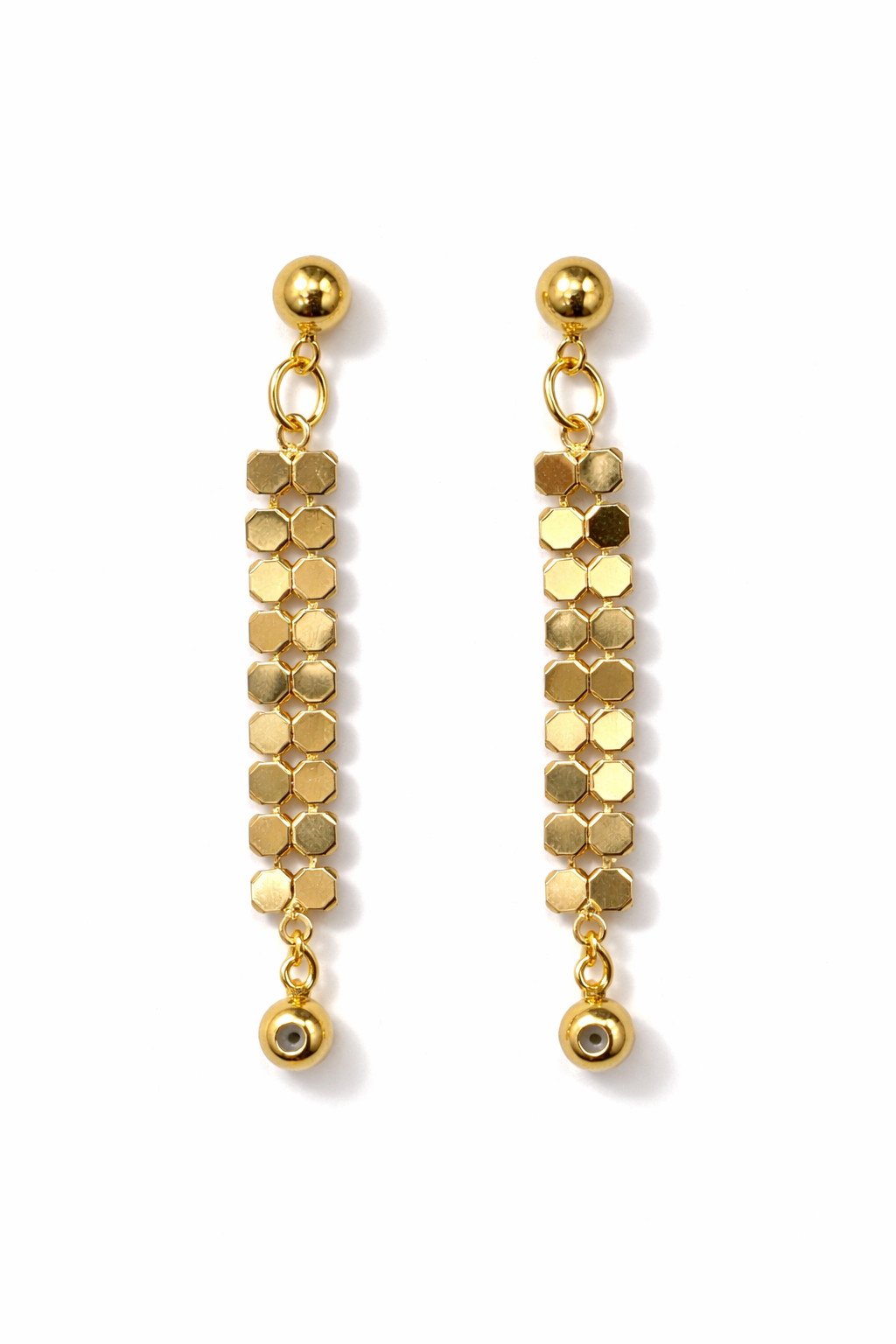 Hexa Glow Dangle Earrings MYMER0005