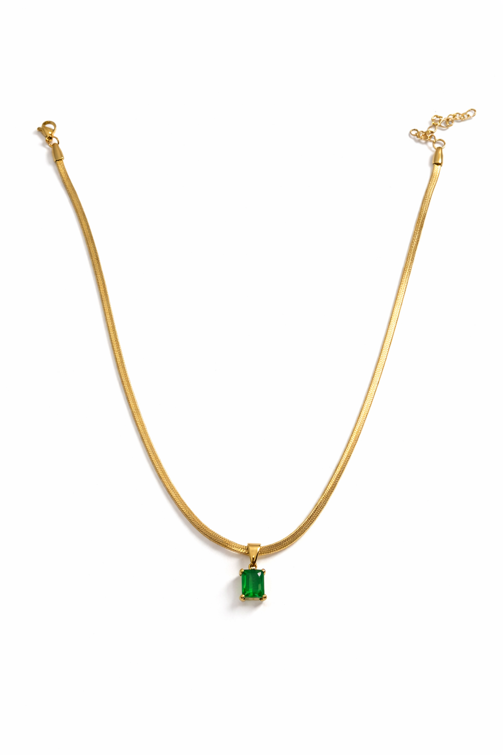 Emerald Glow Pendant Necklace MYMNL0004