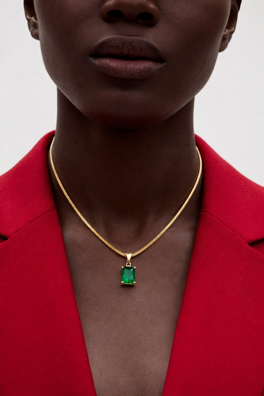 Emerald Glow Pendant Necklace MYMNL0004